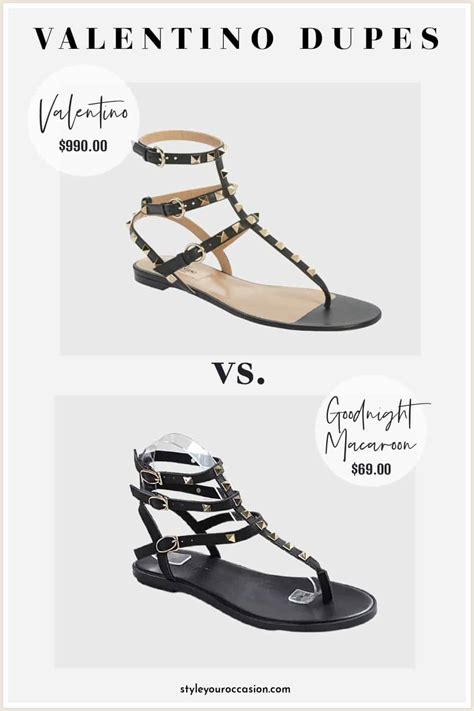 dupe sandals valentino